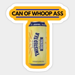 Can of Whoop Ass Sticker